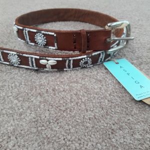 Aspiga Shell Hand Crafted Leather Belt
